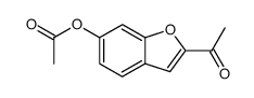 methyl 6-acetoxy-2-benzofuranyl ketone结构式