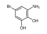 1,2-Benzenediol, 3-amino-5-bromo- (9CI) structure