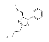 (4S,5S)-2-(but-3-en-1-yl)-4-(methoxymethyl)-5-phenyl-4,5-dihydrooxazole结构式