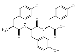 L-酪氨酰-L-酪氨酰-L-酪氨酸结构式