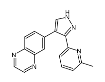 6-(3-(6-Methylpyridin-2-yl)-1H-pyrazol-4-yl)quinoxaline结构式