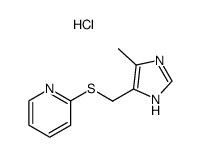 2-(5-Methyl-3H-imidazol-4-ylmethylsulfanyl)-pyridine; hydrochloride Structure