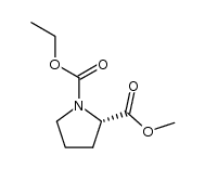 (S)-1-ethyl 2-methyl pyrrolidine-1,2-dicarboxylate结构式