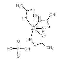 1-azanidylpropan-2-ylazanide; sulfuric acid; zinc(+2) cation Structure