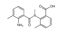 3-methyl-N-methyl-N-(3-methyl-2-aminobenzoyl)anthranilic acid Structure