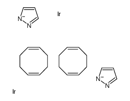 BIS(1,5-CYCLOOCTADIENE)BIS(1H-PYRAZOLATO)DIIRIDIUM Structure