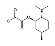 (1R,2S,5R)-2-isopropyl-5-methylcyclohexyl 2-chloro-2-oxoacetate结构式