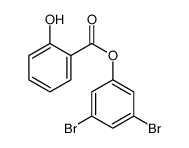 (3,5-dibromophenyl) 2-hydroxybenzoate结构式
