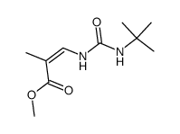 methyl (Z)-3-(3-(tert-butyl)ureido)-2-methylacrylate结构式