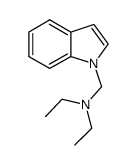 N-((1H- indol-1-yl)methyl)-N-ethylethanamine结构式