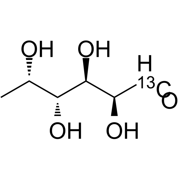 L-[1-13C-]岩藻糖结构式