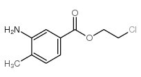 3-氨基-4-甲基苯甲酸 2-氯乙酯结构式