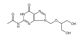 n-[6,9-dihydro-9-[[2-hydroxy-1-(hydroxymethyl)ethoxy]methyl]-6-oxo-1h-purin-2-yl]acetamide Structure