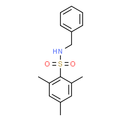 Benzenesulfonamide, 2,4,6-trimethyl-N-(phenylmethyl)- Structure