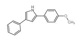 2-(对甲氧基苯基)-4-苯基吡咯结构式