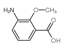 3-氨基-2-甲氧基苯甲酸结构式