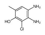 o-Cresol,4,5-diamino-6-chloro- (2CI)结构式
