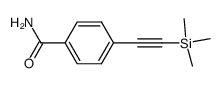 4-((trimethylsilyl)ethynyl)benzamide结构式