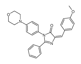 (5Z)-5-[(4-methoxyphenyl)methylidene]-3-(4-morpholin-4-ylphenyl)-2-phenylimidazol-4-one Structure