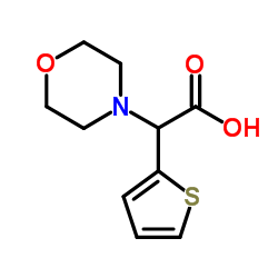 4-Morpholinyl(2-thienyl)acetic acid Structure