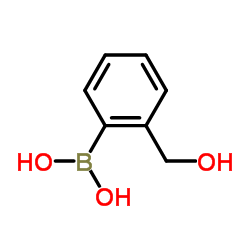 [2-(Hydroxymethyl)phenyl]boronic acid structure