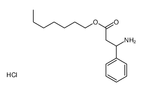 heptyl 3-amino-3-phenylpropanoate,hydrochloride Structure