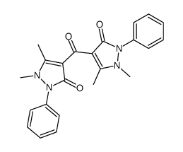 bis-(1,5-dimethyl-3-oxo-2-phenyl-2,3-dihydro-1H-pyrazol-4-yl)-ketone结构式
