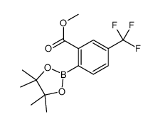 methyl 2-(4,4,5,5-tetramethyl-1,3,2-dioxaborolan-2-yl)-5-(trifluoromethyl)benzoate Structure