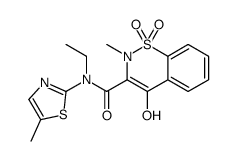 N-ethyl-4-hydroxy-2-methyl-N-(5-methyl-1,3-thiazol-2-yl)-1,1-dioxo-1λ6,2-benzothiazine-3-carboxamide Structure
