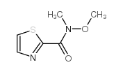N-甲氧基-N-甲基-噻唑-2-羧酰胺结构式