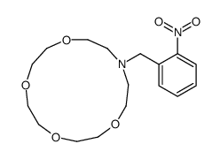 13-[(2-nitrophenyl)methyl]-1,4,7,10-tetraoxa-13-azacyclopentadecane结构式