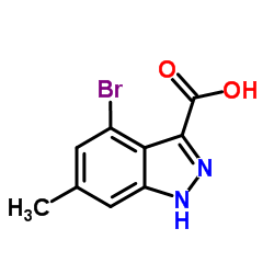 4-Bromo-6-methyl-1H-indazole-3-carboxylic acid Structure