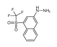 [4-(trifluoromethylsulfonyl)naphthalen-2-yl]hydrazine结构式
