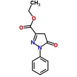5-氧代-1-苯基-4,5-二氢-1H-吡唑-3-羧酸乙酯结构式