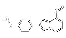 2-(4-甲氧基苯基)-8-亚硝基吲哚嗪结构式