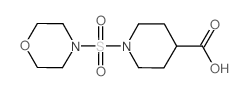 1-(吗啉-4-基磺酰基)哌啶-4-羧酸结构式
