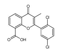 2',5'-dichloro-3-methylflavone-8-carboxylic acid Structure