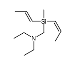 N-ethyl-N-[[methyl-bis(prop-1-enyl)silyl]methyl]ethanamine Structure