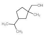Cyclopentanemethanol,1-methyl-3-(1-methylethyl)- Structure