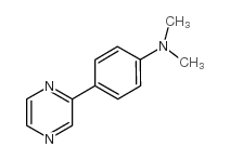 N,N-dimethyl-4-pyrazin-2-ylaniline结构式