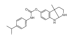 (3aS)-3a-Methyl-1,2,3,3a,8,8a-hexahydropyrrolo[2,3-b]indol-5-yl ( 4-isopropylphenyl)carbamate结构式