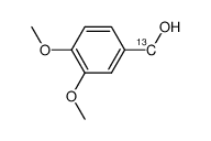 [7-13C]-3,4-dimethoxybenzyl alcohol结构式