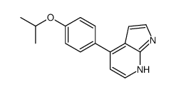 4-(4-异丙氧基-苯基)-1H-吡咯并[2,3-b]吡啶结构式