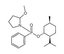 menthyl phenyl(2-methoxypyrrolidin-1-yl)phosphonate Structure