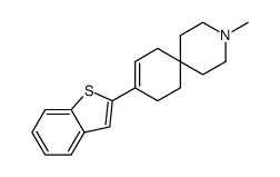 9-苯并[b]噻吩-2-基-3-甲基-3-氮杂螺[5.5]-8-十一烯结构式