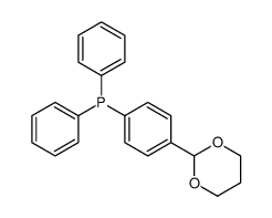 [4-(1,3-dioxan-2-yl)phenyl]-diphenylphosphane结构式