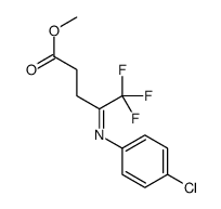 methyl 4-(4-chlorophenyl)imino-5,5,5-trifluoropentanoate Structure