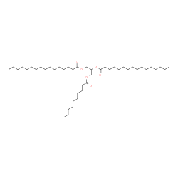 1,2-Dipalmitoyl-3-Decanoyl-rac-glycerol Structure