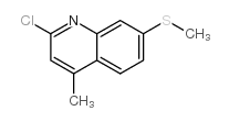 2-氯-4-甲基-7-(甲基硫代)喹啉结构式