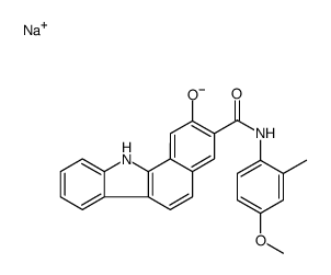 sodium 2-oxido-N-(4-methoxy-2-tolyl)-11H-benzo[a]carbazole-3-carboxamidate结构式